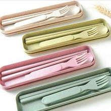 Load image into Gallery viewer, Wheat straw plastic cutlery assorted colours
