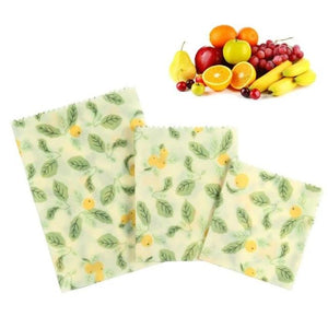 Beeswax food wraps summer leaves