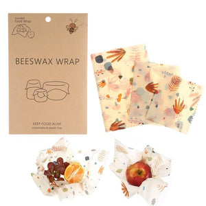 Reusable Beeswax Food Wraps (3 pieces)